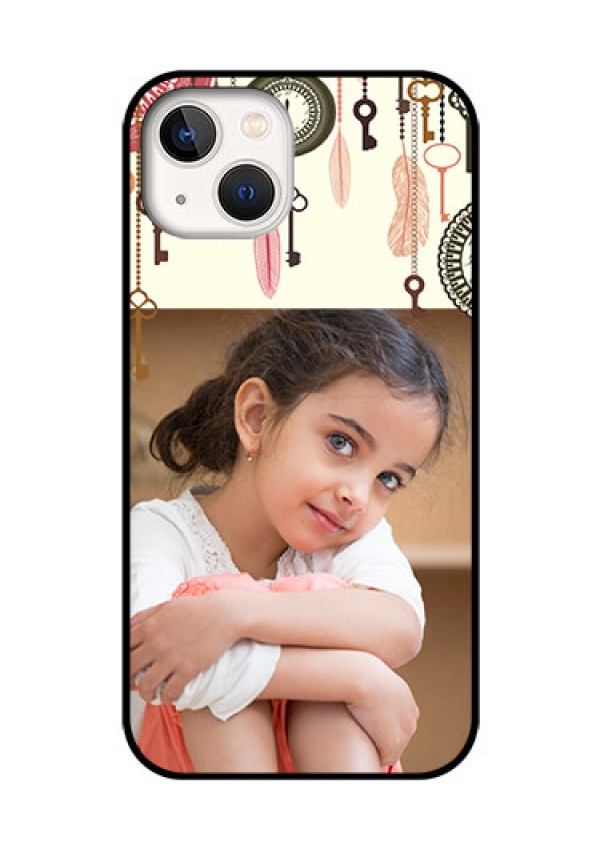 iPhone 13 Custom Glass Mobile Case - Boho Style Design