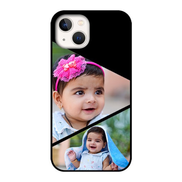iPhone 13 Custom Glass Phone Case - Semi Cut Design