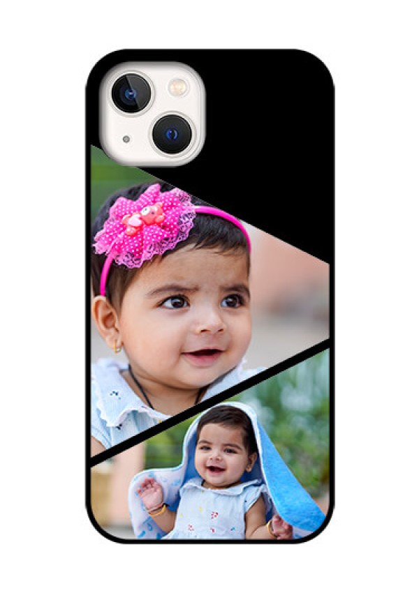 iPhone 13 Custom Glass Phone Case - Semi Cut Design