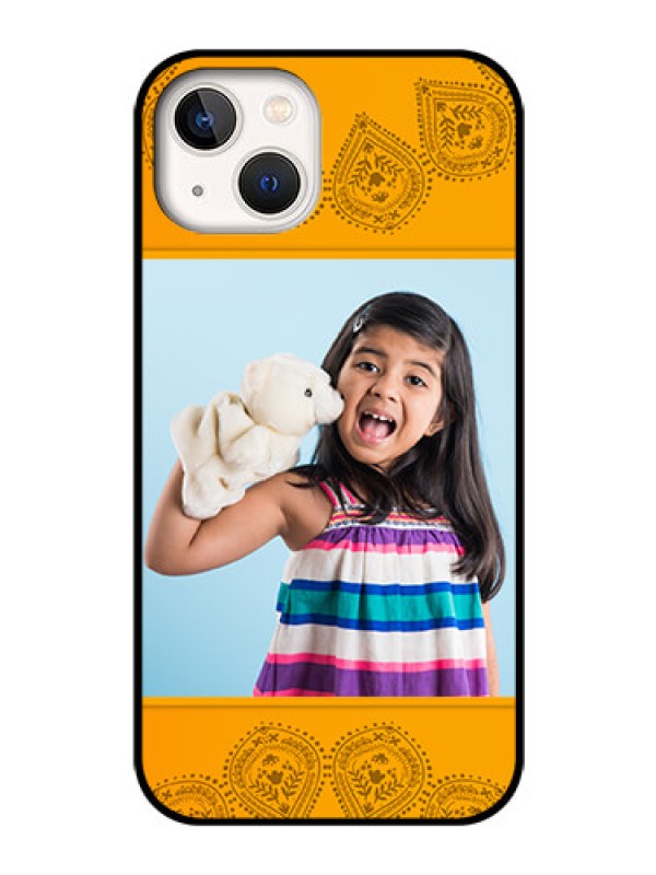 Custom iPhone 13 Personalized Glass Phone Case - Photo Wedding Design