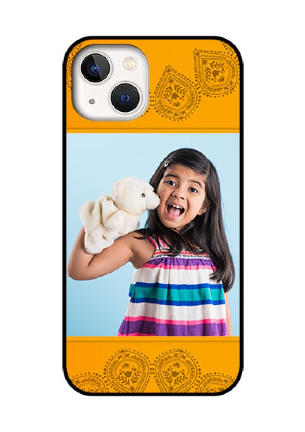 iPhone 13 Personalized Glass Phone Case - Photo Wedding Design