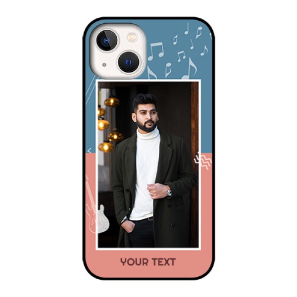 iPhone 13 Photo Printing on Glass Case - with Color Musical Note Design iPhone 13 Photo Printing on Glass Case - with Color Musical Note Design