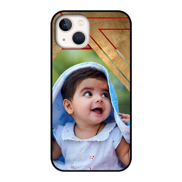 iPhone 13 Personalized Glass Phone Case - Gradient Abstract Texture Design