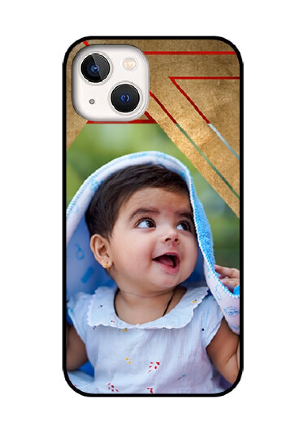 iPhone 13 Personalized Glass Phone Case - Gradient Abstract Texture Design