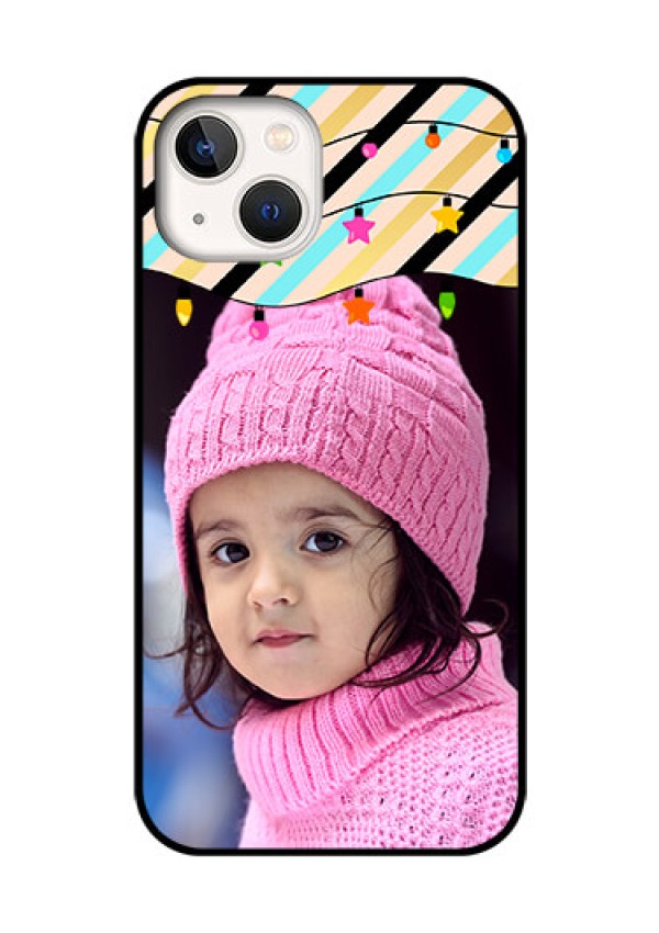 iPhone 13 Custom Glass Mobile Case - Lights Hanging Design