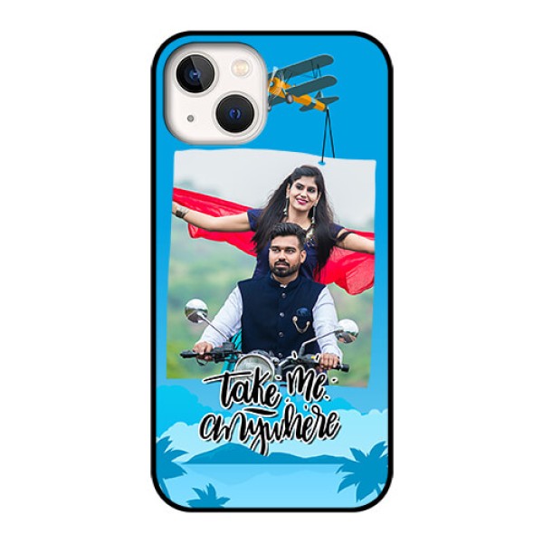 iPhone 13 Custom Glass Mobile Case - Traveller Design