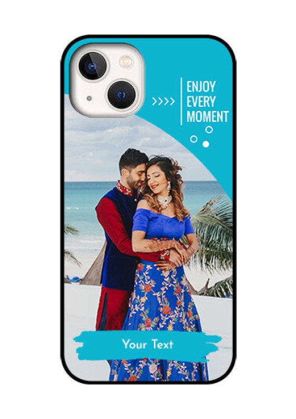 iPhone 13 Custom Glass Mobile Case - Happy Moment Design