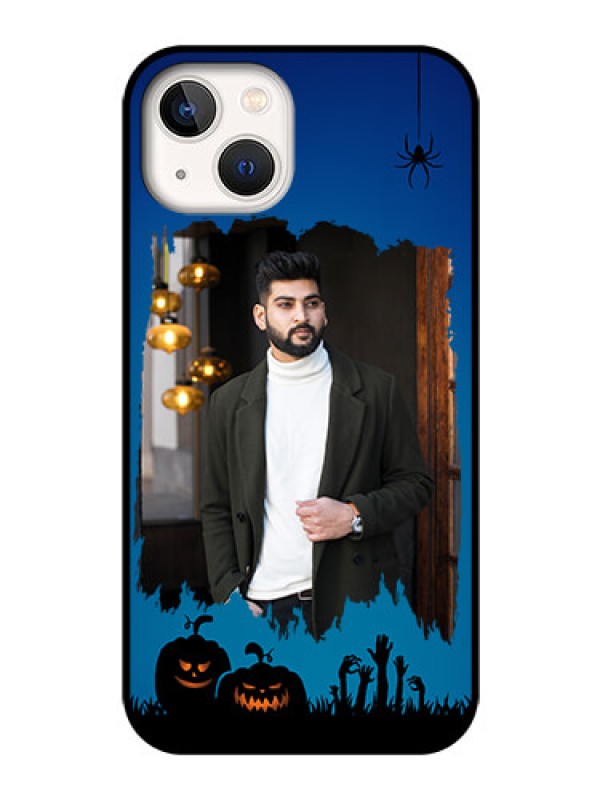 Custom iPhone 13 Photo Printing on Glass Case - with pro Halloween design