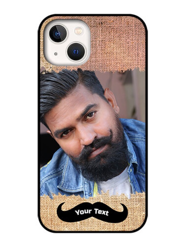 Custom iPhone 13 Personalized Glass Phone Case - with Texture Design