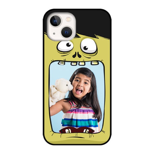 iPhone 13 Personalized Glass Phone Case - Cartoon monster back case Design iPhone 13 Personalized Glass Phone Case - Cartoon monster back case Design