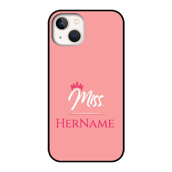 iPhone 13 Custom Glass Phone Case Mrs with Name