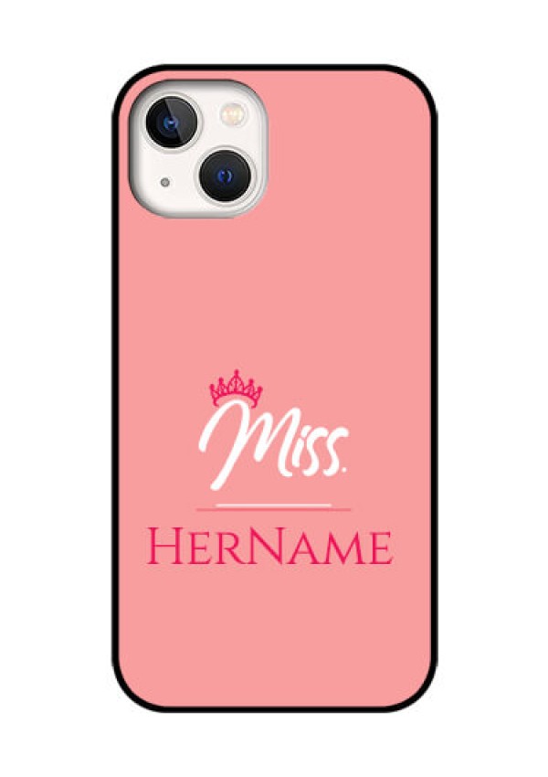 iPhone 13 Custom Glass Phone Case Mrs with Name