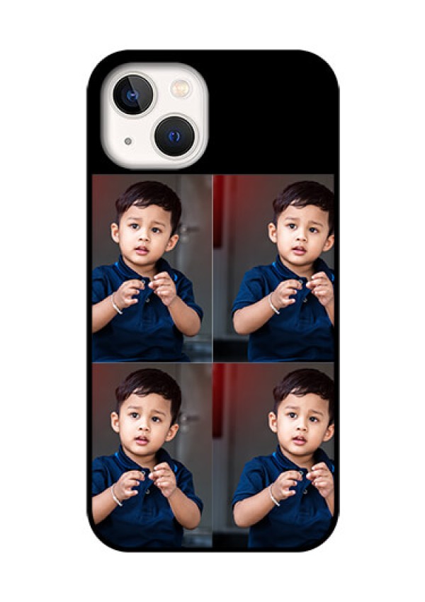 iPhone 13 4 Image Holder on Glass Mobile Cover