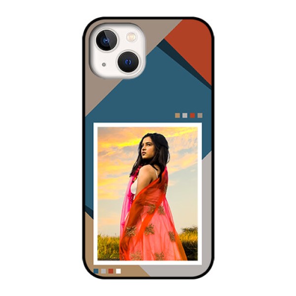 iPhone 13 Personalized Glass Phone Case - Retro color pallet Design iPhone 13 Personalized Glass Phone Case - Retro color pallet Design