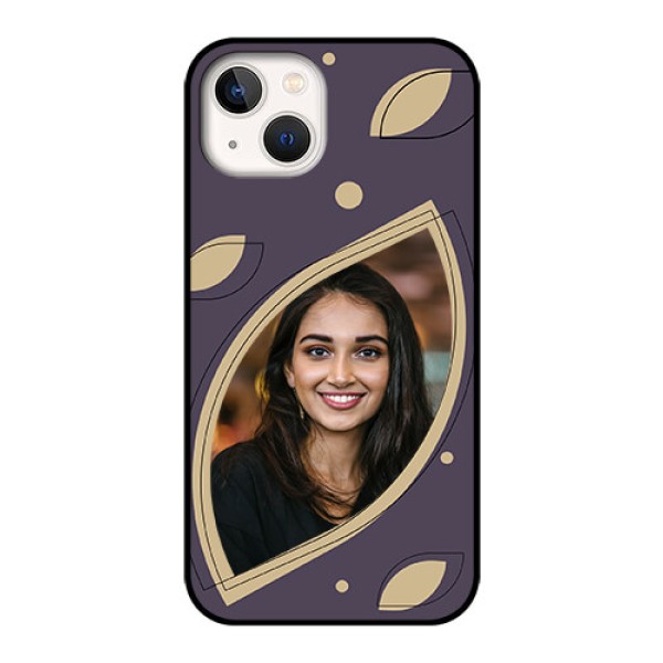 iPhone 13 Custom Glass Mobile Case - Falling Leaf Design