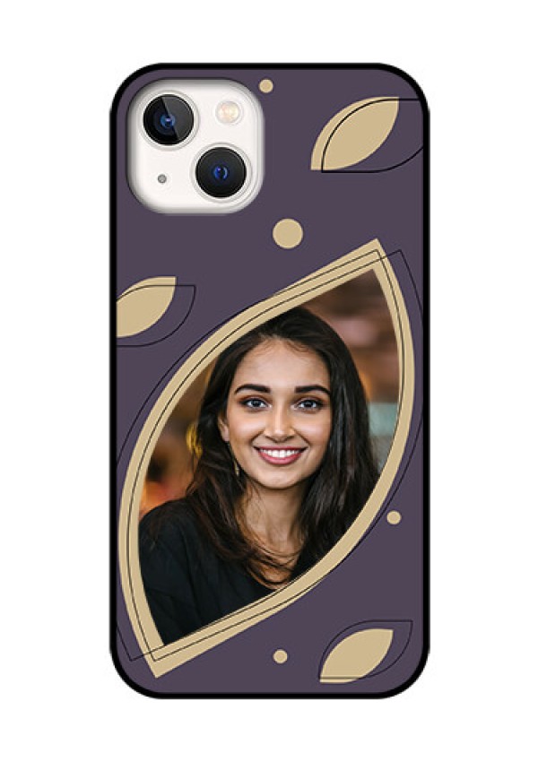 iPhone 13 Custom Glass Mobile Case - Falling Leaf Design