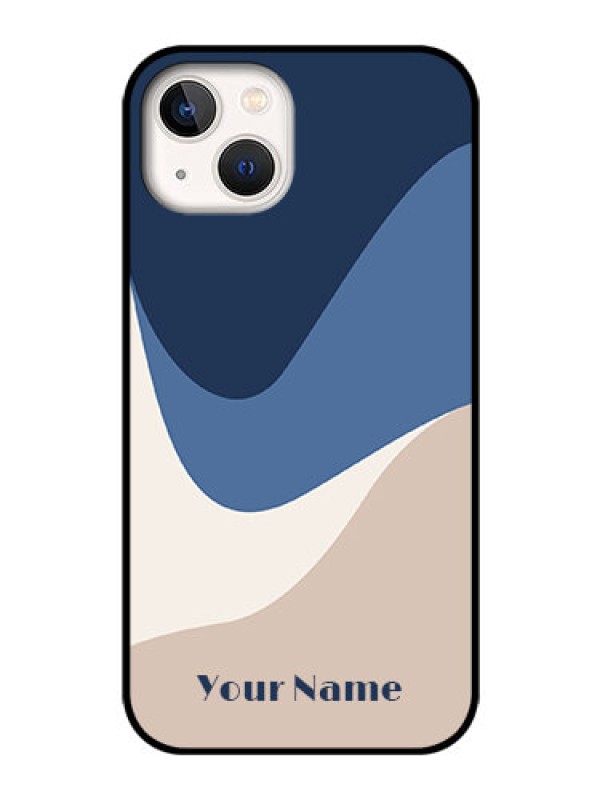 Custom iPhone 13 Custom Glass Phone Case - Abstract Drip Art Design