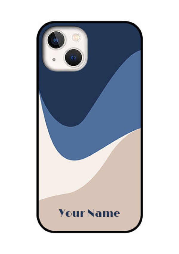 iPhone 13 Custom Glass Phone Case - Abstract Drip Art Design