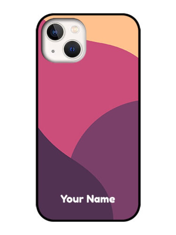 Custom iPhone 13 Custom Glass Phone Case - Mixed Multi-colour abstract art Design