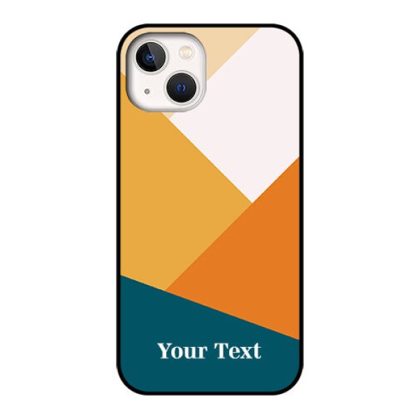 iPhone 13 Personalized Glass Phone Case - Stacked Multi-colour Design iPhone 13 Personalized Glass Phone Case - Stacked Multi-colour Design