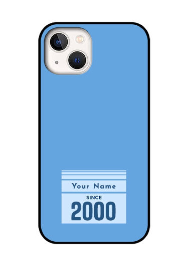 iPhone 13 Custom Glass Mobile Case - Custom Year of birth Design