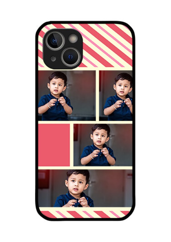 iPhone 14 Plus Personalized Glass Phone Case - Picture Upload Mobile Case Design
