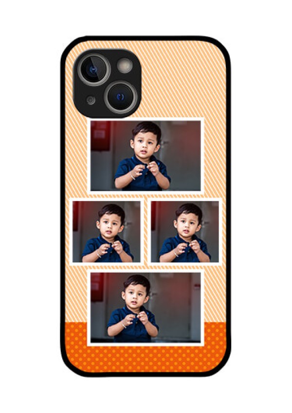 iPhone 14 Plus Photo Printing on Glass Case - Bulk Photos Upload Design
