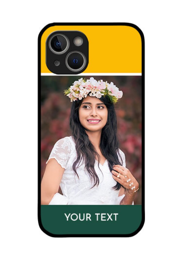iPhone 14 Plus Photo Printing on Glass Case - Love You Design