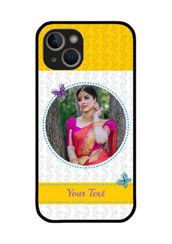 iPhone 14 Plus Custom Glass Mobile Case - Girls Premium Case Design