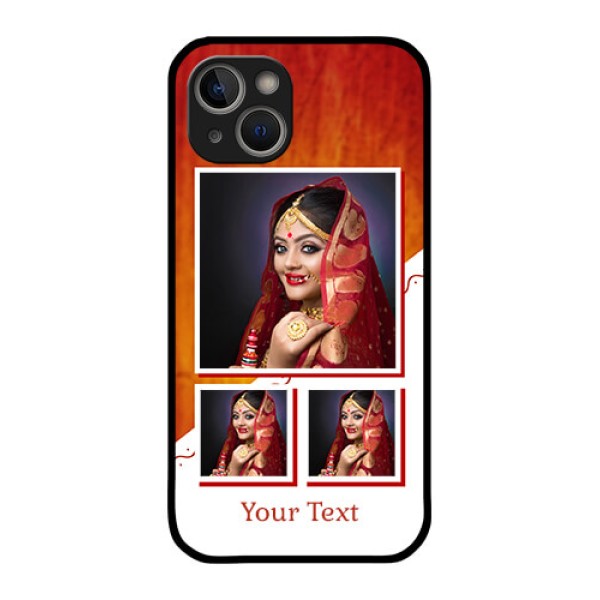 iPhone 14 Plus Custom Glass Phone Case - Wedding Memories Design iPhone 14 Plus Custom Glass Phone Case - Wedding Memories Design