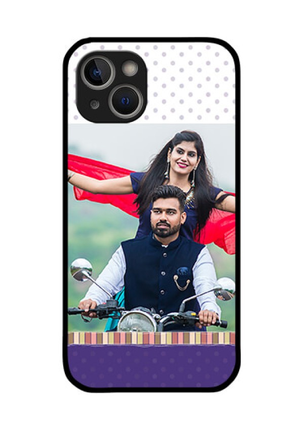 iPhone 14 Plus Photo Printing on Glass Case - Cute Family Design