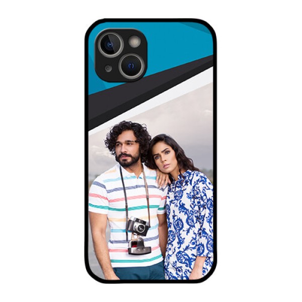 iPhone 14 Plus Photo Printing on Glass Case - Simple Pattern Photo Upload Design iPhone 14 Plus Photo Printing on Glass Case - Simple Pattern Photo Upload Design