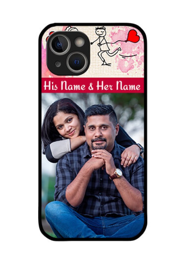 iPhone 14 Plus Photo Printing on Glass Case - You and Me Case Design