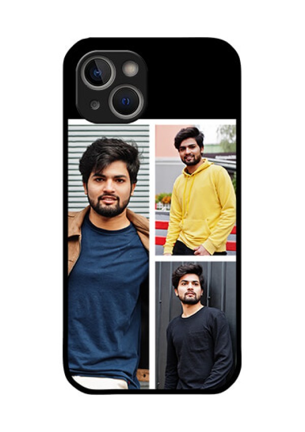 iPhone 14 Plus Photo Printing on Glass Case - Upload Multiple Picture Design