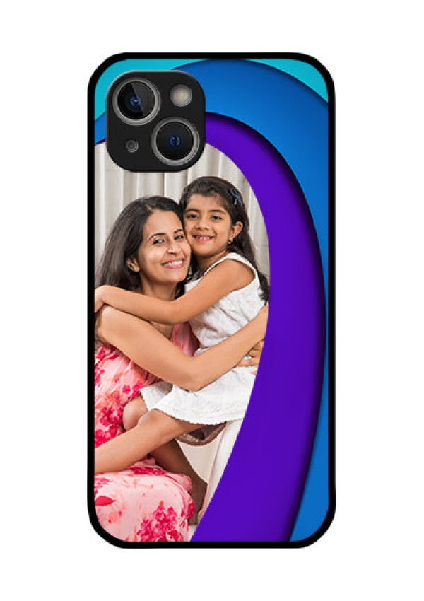 iPhone 14 Plus Photo Printing on Glass Case - Simple Pattern Design