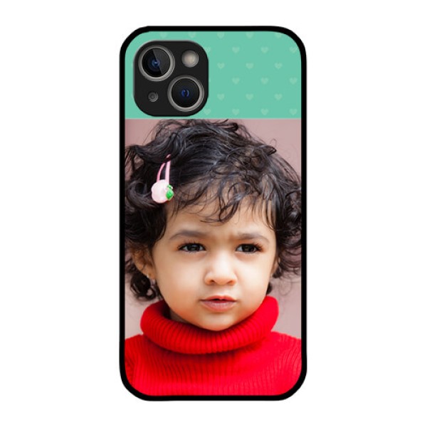 iPhone 14 Plus Custom Glass Phone Case - Lovers Picture Design