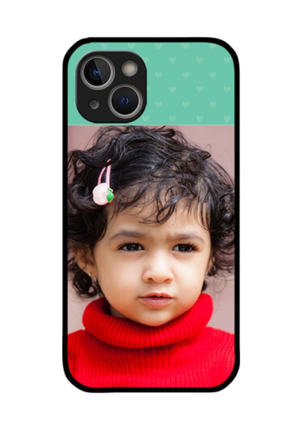 iPhone 14 Plus Custom Glass Phone Case - Lovers Picture Design