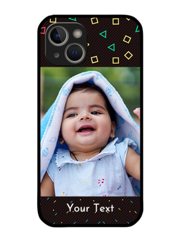 Custom iPhone 14 Plus Custom Glass Phone Case - with confetti birthday design