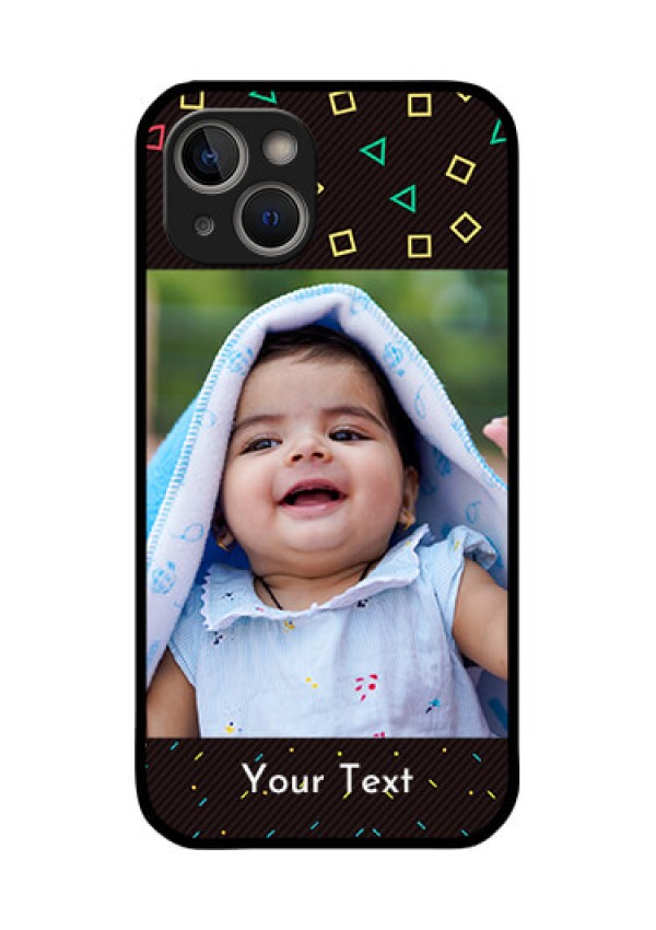 iPhone 14 Plus Custom Glass Phone Case - with confetti birthday design