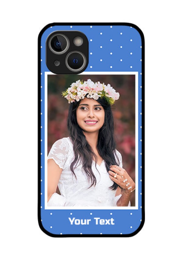 iPhone 14 Plus Photo Printing on Glass Case - Polka dots design