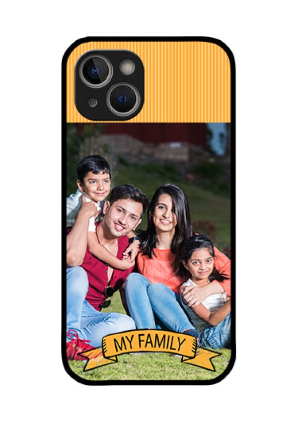 iPhone 14 Plus Custom Glass Phone Case - My Family Design