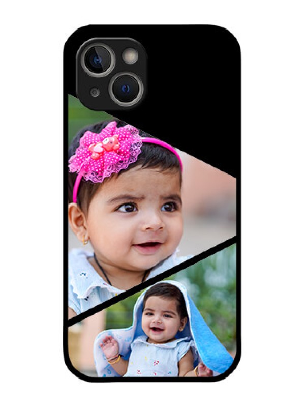 Custom iPhone 14 Plus Custom Glass Phone Case - Semi Cut Design