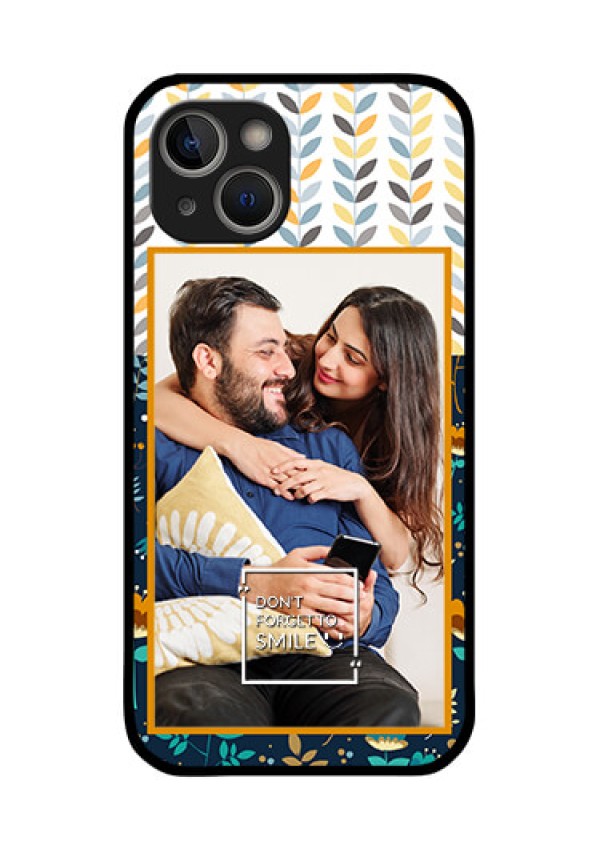 iPhone 14 Plus Custom Glass Mobile Case - Pattern Design