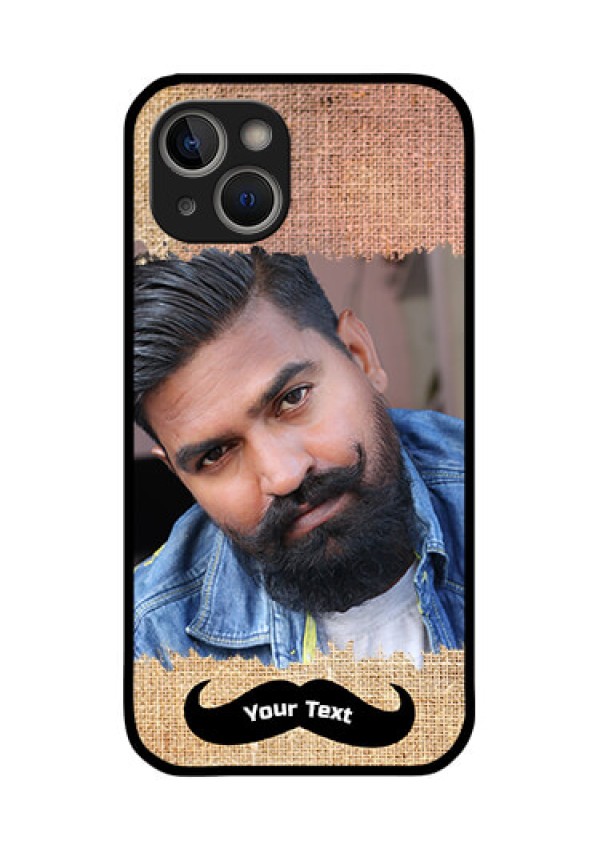 iPhone 14 Plus Personalized Glass Phone Case - with Texture Design