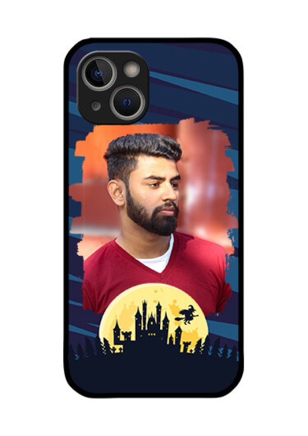 iPhone 14 Plus Photo Printing on Glass Case - Halloween Witch Design