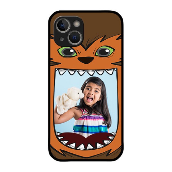 iPhone 14 Plus Photo Printing on Glass Case - Owl Monster Back Case Design iPhone 14 Plus Photo Printing on Glass Case - Owl Monster Back Case Design