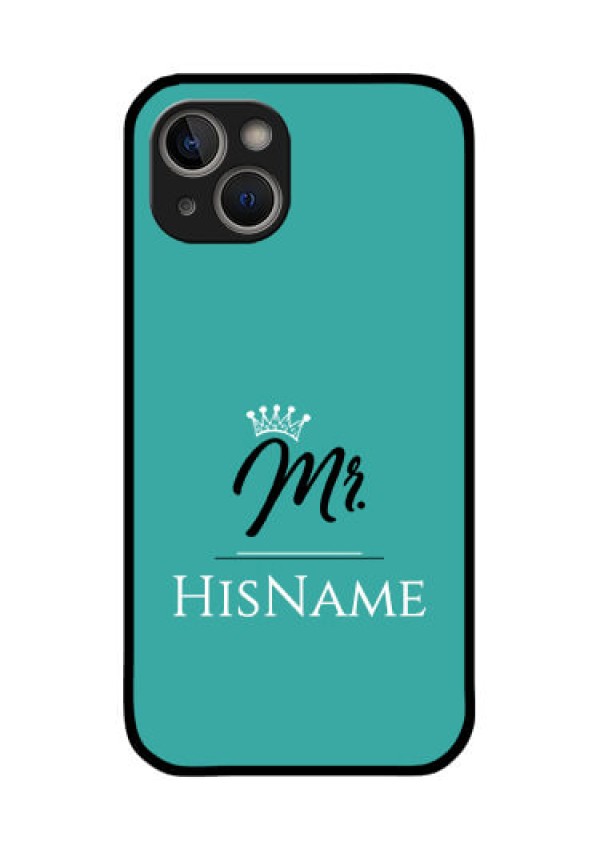 iPhone 14 Plus Custom Glass Phone Case Mr with Name
