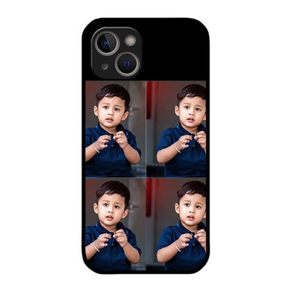 iPhone 14 Plus 4 Image Holder on Glass Mobile Cover