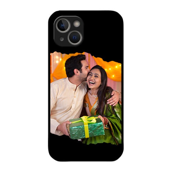 iPhone 14 Plus Custom Glass Phone Case - Tear-off Design