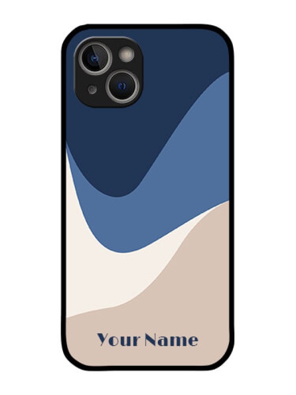 Custom iPhone 14 Plus Custom Glass Phone Case - Abstract Drip Art Design